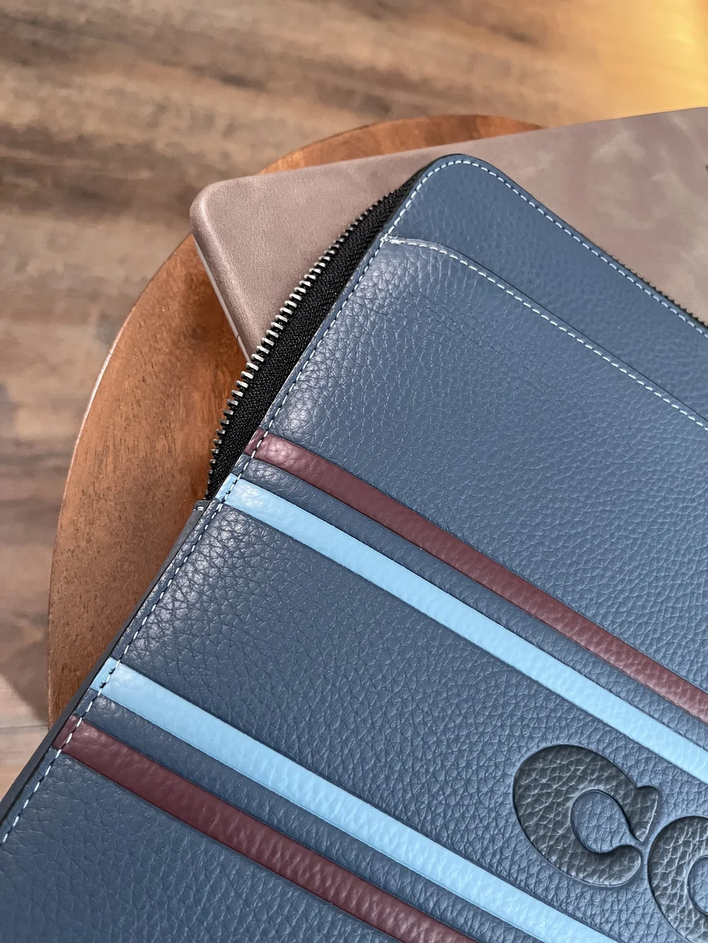 Coach leather laptop
